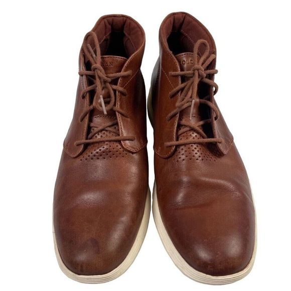 Cole Haan Other - Cole Haan Grand OS Chukka Boots Brown Leather Lace-Up Ankle 11 M
